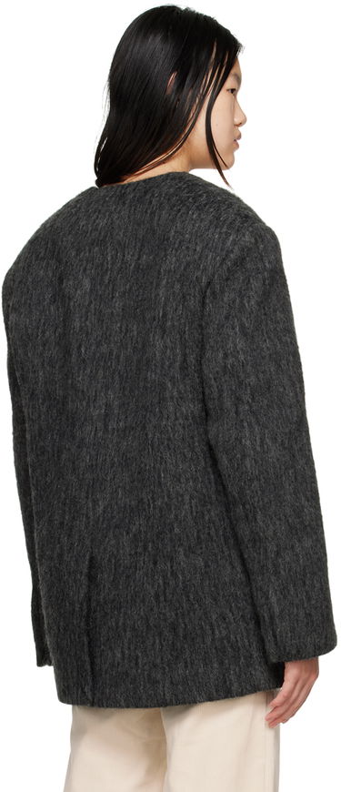 Яке We11done We11done Y-Neck Fuzzy Jacket Сиво | WD-JK3-22-020-W-DG, 2