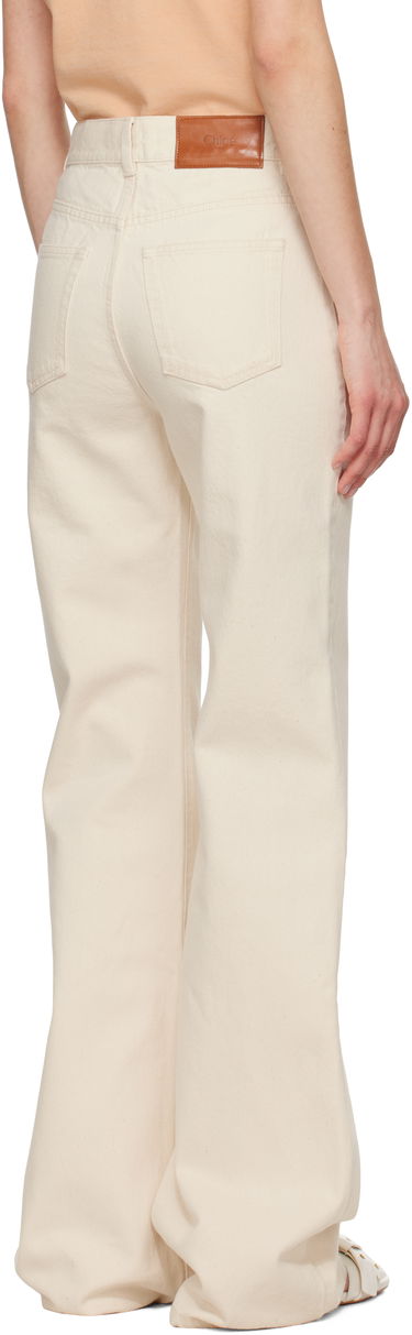 Дънки CHLOÉ Chloé High-Rise Flare Jeans Бежово | CH25UDP03251, 2