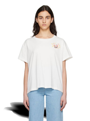 Тениска KENZO Paris Bowling Elephant Бяло | FD52TS0504SO