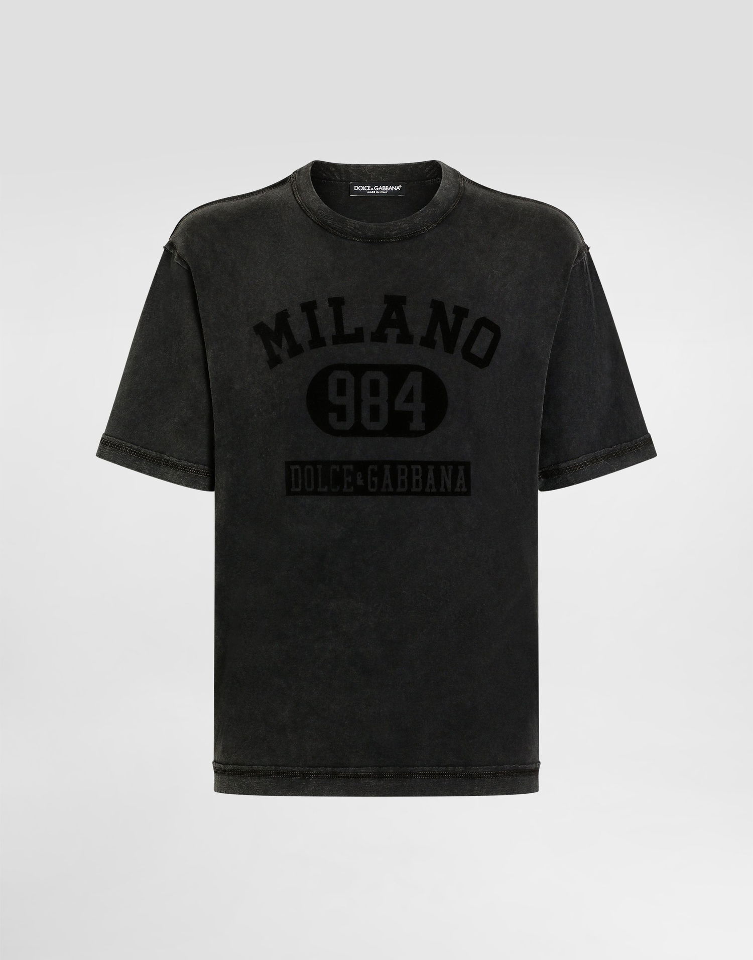 Тениска Dolce & Gabbana Dolce & Gabbana Milano 984 Cotton T-Shirt Черно | G8RI4TG7PK9N0000, 0