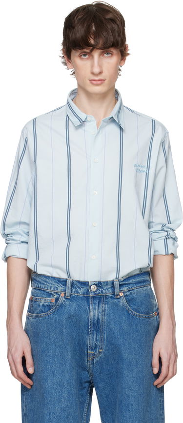 Риза MAISON KITSUNÉ Maison Kitsuné Relaxed Shirt Синьо | MM00403WC5029, 0