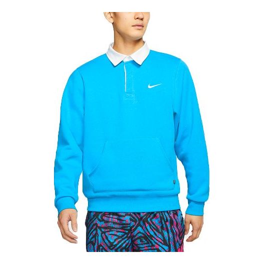 Пуловер Nike SB SB Skateboard Fleece Rugby Shirt Синьо | CN5675-446