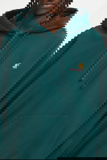 Суитчър Carhartt WIP Hooded American Script Sweat Зелено | I028279.05AXX, 3