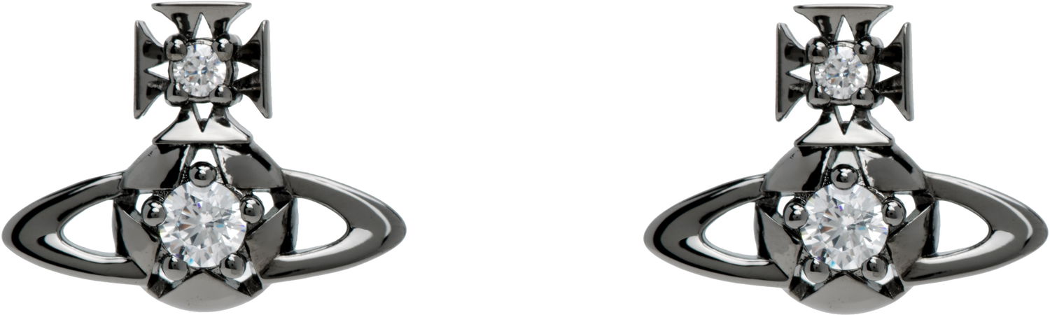 Обеци Vivienne Westwood Lee Orb Crystal Earrings Черно | 6201037C-02S104-, 0