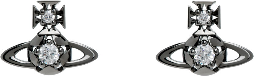 Обеци Vivienne Westwood Lee Orb Crystal Earrings Черно | 6201037C-02S104-