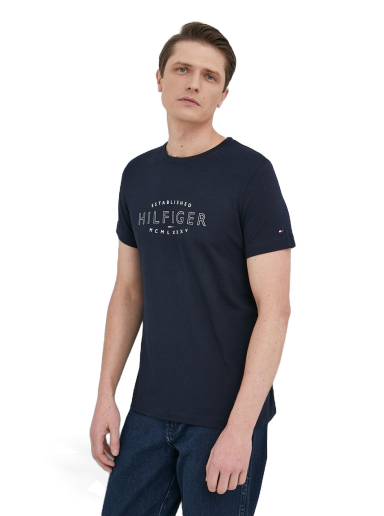 Тениска Tommy Hilfiger Logo t-Shirt Тъмно синьо | MW0MW30034.PPYX