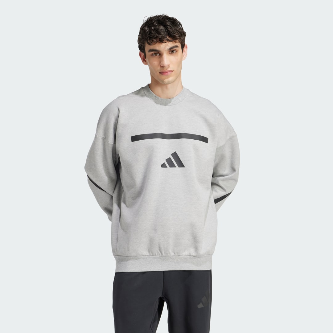 Пуловер adidas Performance Adidas Z.N.E. Sweatshirt Сиво | JD1674, 0
