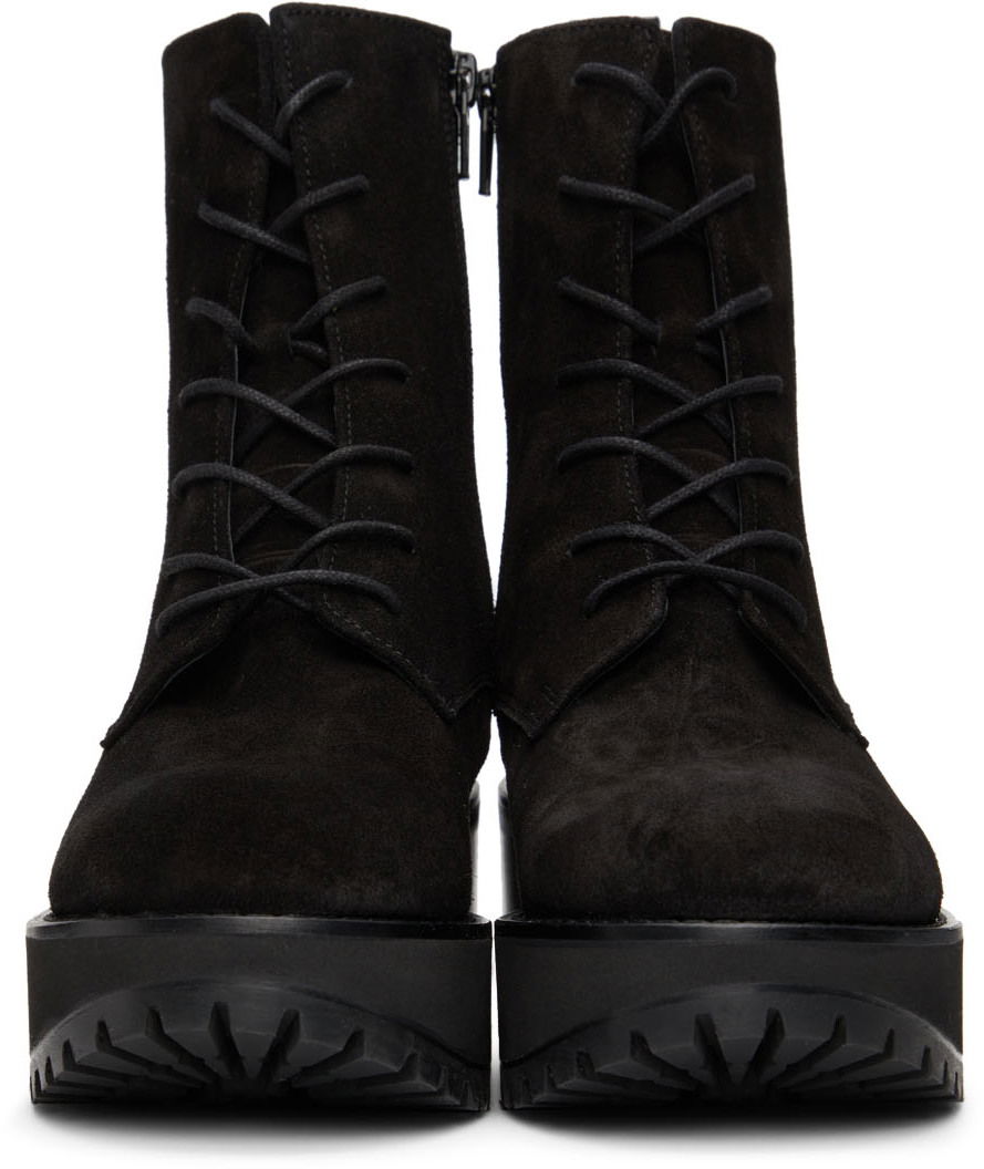 Облекло BY FAR BY FAR Cobain Suede Boots Черно | 22CRCBBLU, 1