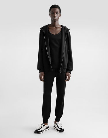 Суитчър Dolce & Gabbana Dolce & Gabbana Cotton Zip-Up Hoodie With Metal Tag Черно | G9BGDTG7N7BN0000, 1