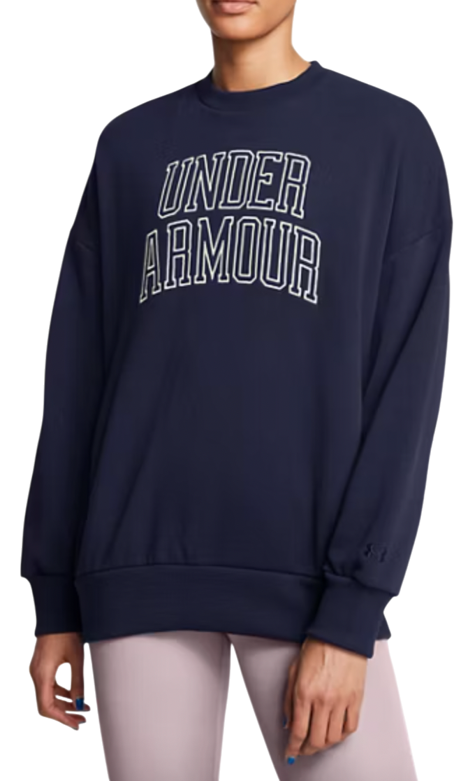 Суитчър Under Armour Under Armour Icon HWT Terry OS Crew Sweatshirt Тъмно синьо | 1386493-410, 0