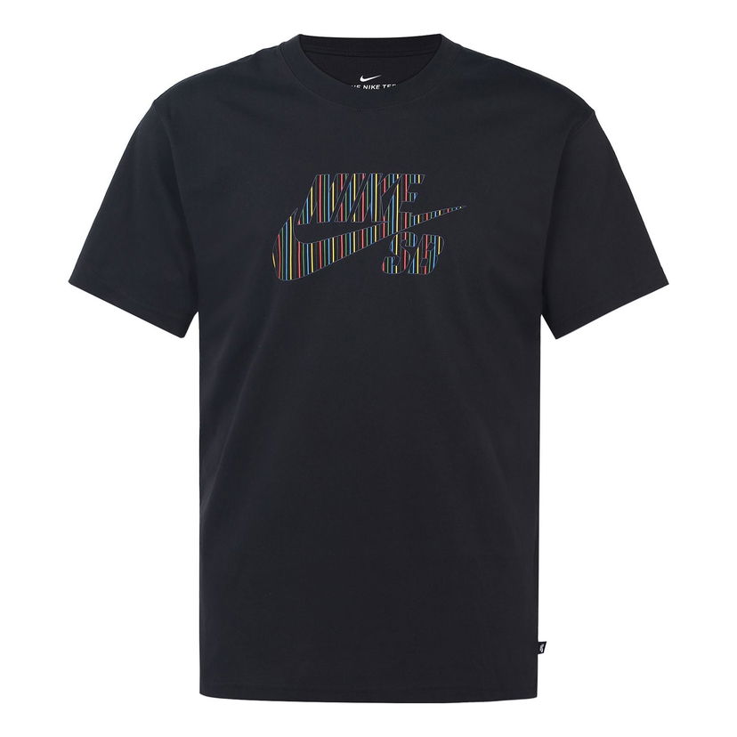 Тениска Nike SB SB Skateboard Colorful Logo T-Shirt Черно | CW1463-010