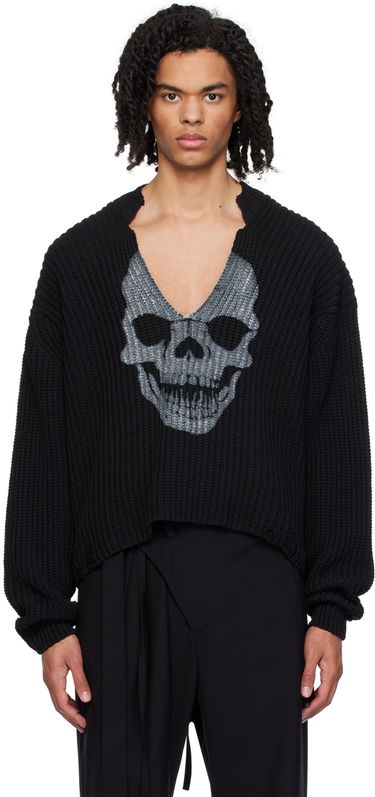 Пуловер Ottolinger Ottolinger Skull Knit Sweater Черно | 706203, 0