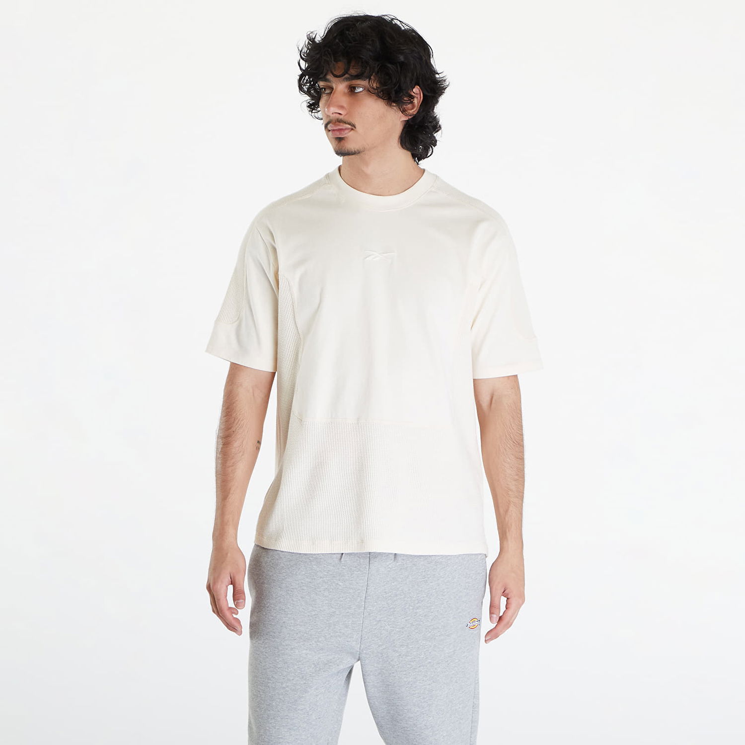Тениска Reebok LTD Training Waffle Pattern T-Shirt Beige Бяло | RMAA002C99JER0016161, 0