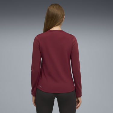 Тениска Puma Textured Long-Sleeved Crew Neck Top with Zipper Chest Pocket, PUMA x SAYSKY Бургунди | 660240_90, 3