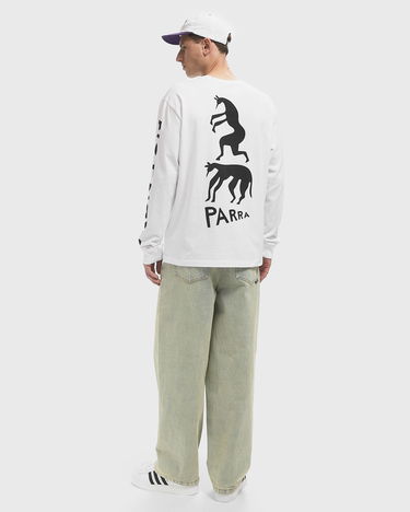 Тениска By Parra Long Sleeve Graphic T-Shirt Бяло | 53430, 2