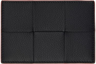 Портфейл Bottega Veneta Intrecciato Leather Card Holder Черно | 748052VCP13, 0
