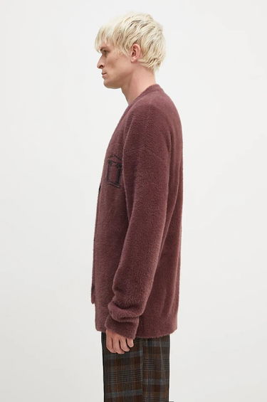 Пуловер Aries Oversized Chenille Knit Cardigan Кафяво | AR2002402, 1