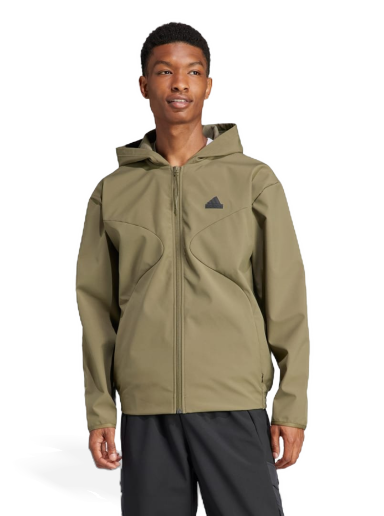 Суитчър adidas Performance Sportswear City Escape Full-Zip Зелено | IJ6091
