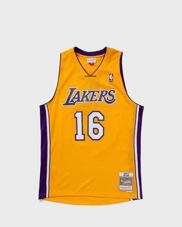 Фланелка Mitchell & Ness NBA SWINGMAN JERSEY LOS ANGELES LAKERS 2009-10 PAU GASOL #16 Жълто | SMJY7609-LAL09PGALTGD, 0