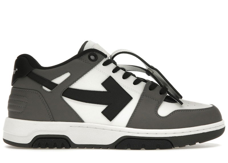 Кецове и обувки Off-White Out Of Office OOO Low Tops Dark Gray Black Сиво | OMIA189S24LEA0060710, 0