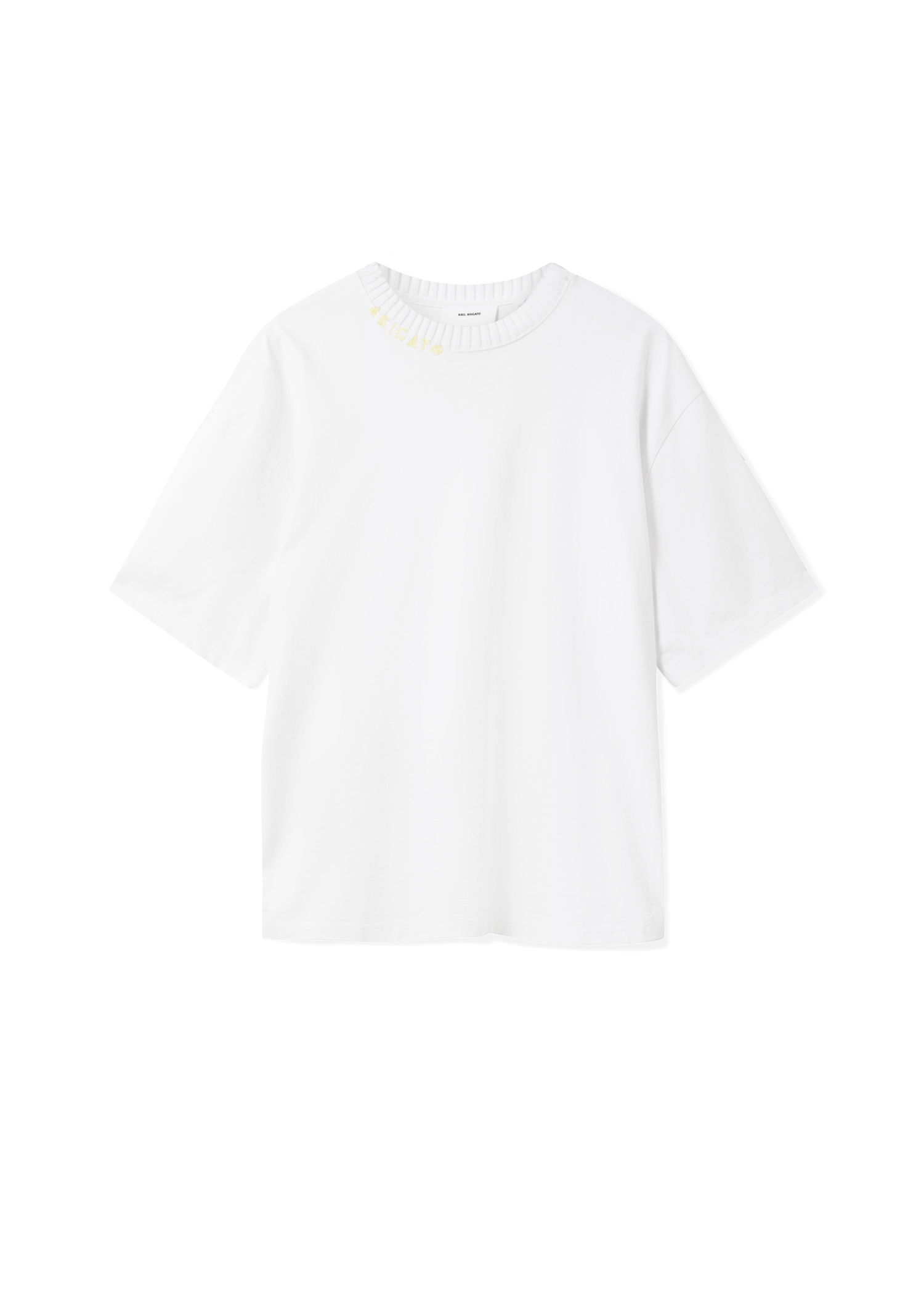 Тениска AXEL ARIGATO Apex Ribbed T-Shirt Бяло | A3319002, 1