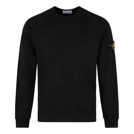Пуловер Stone Island Logo Patch Crewneck Sweatshirt Черно | 741566060-V0029, 0