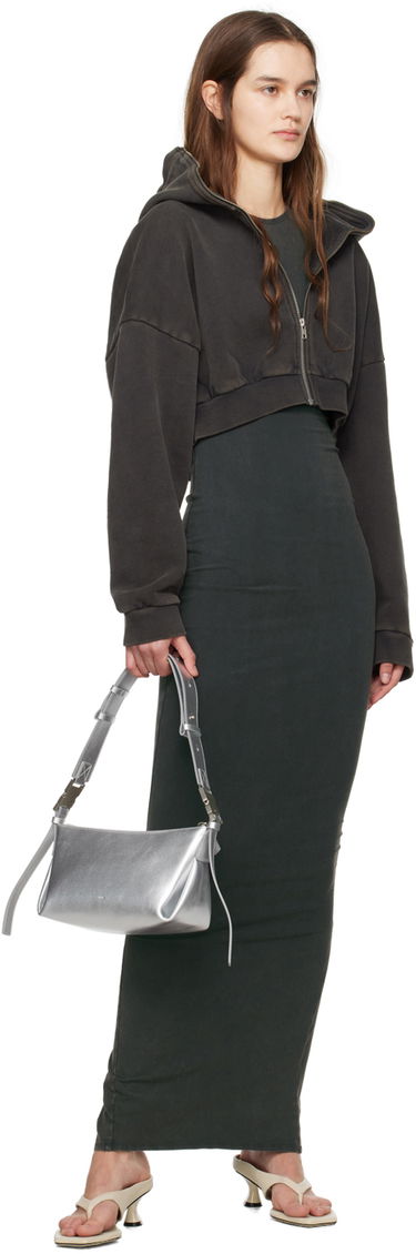 Чанта през рамо OSOI Metallic Leather Shoulder Bag Металик | 24SB030-092-05, 3