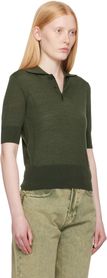 Поло тениска AMI AMI Paris Wool Polo Shirt undefined | FPL166.KN0066, 1