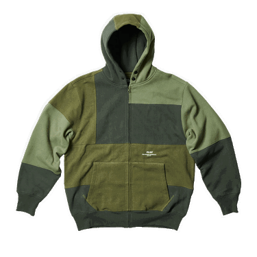 Яке Palace Engineered Garments x Heavy Patchwork Zip Hood Зелено | P23CS190, 0