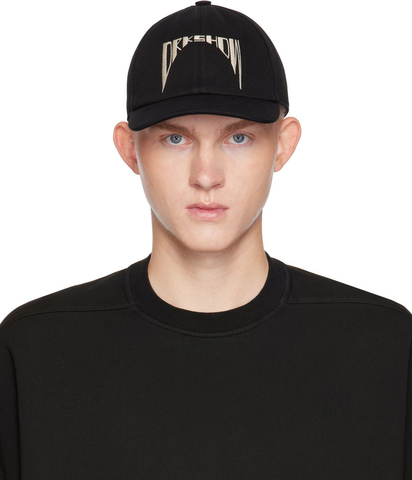 Шапка с козирка Rick Owens Baseball Cap Черно | DA02D2478 DOEM10