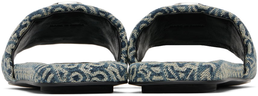 Къси панталони Marc Jacobs Marc Jacobs 'The J Marc Washed Monogram Denim' Slides Синьо | 2P3FSA006F04, 1