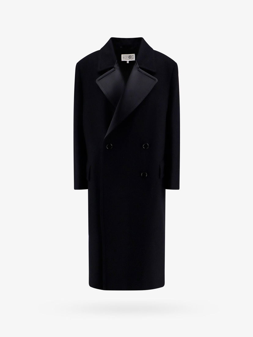 Палта Maison Margiela Double Breasted Coat Черно | S52AA0173S52207900