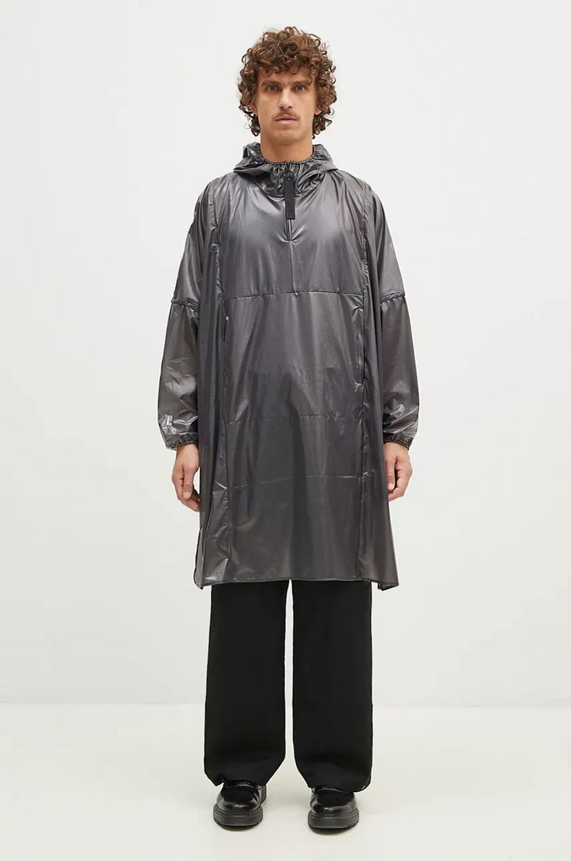 Дъждобран Rains Long Ultralight Rain Jacket Сиво | 18770.BLACK