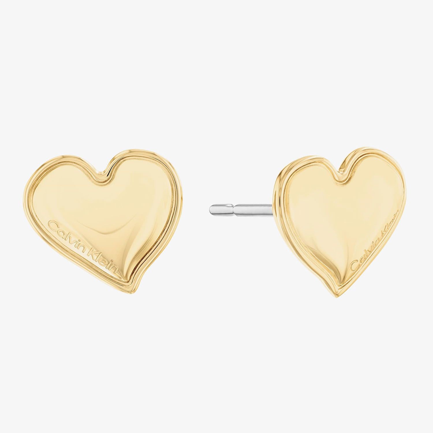 Обеци CALVIN KLEIN Heart Stud Earrings Металик | 35000302, 1