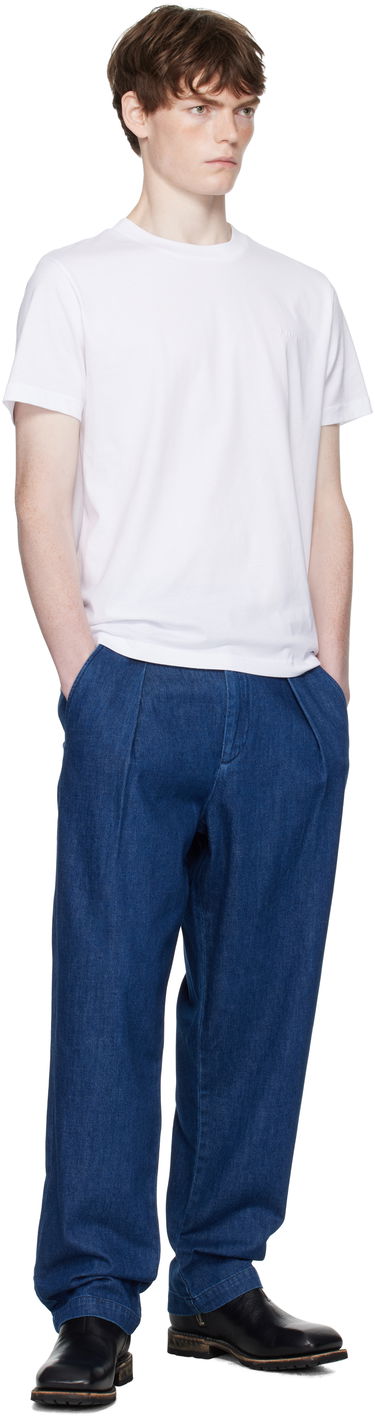 Дънки A.P.C. A.P.C. Renato Pleated Denim Trousers Синьо | COHAL-H08428, 3