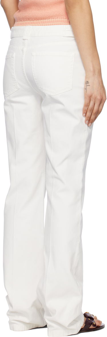 Панталони CHLOÉ Chloé Straight Leg Pants Бяло | CH25SPA12365, 2