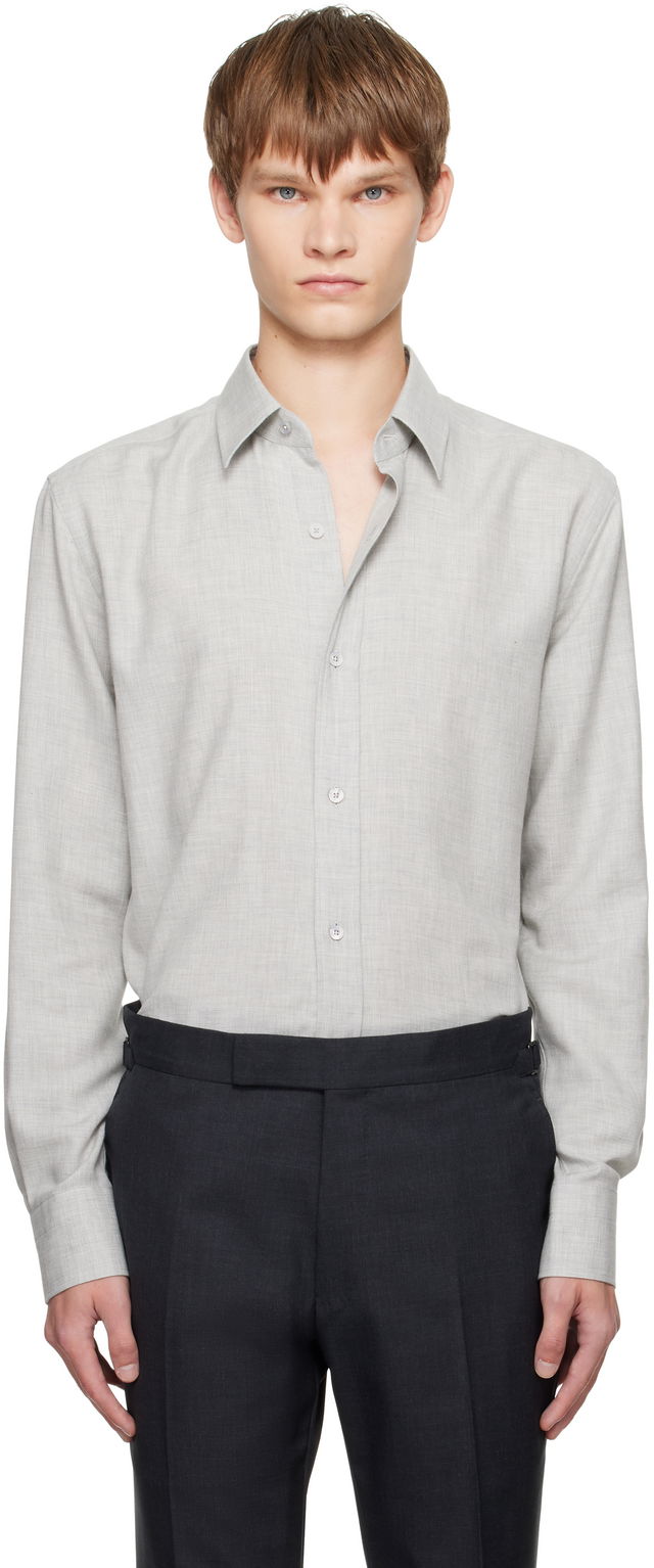 TOM FORD Cashmere Melange Fluid Fit Shirt