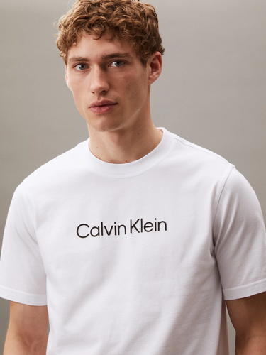 Тениска CALVIN KLEIN Calvin Klein Graphic Short Sleeve T-Shirt Бяло | LVGMS5K182-100, 2