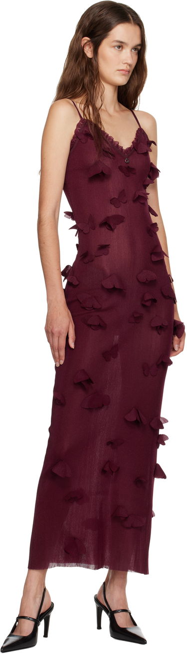 Pокля Coperni Coperni Butterflies Techno Midi Dress Бургунди | COPML166Y3015, 3
