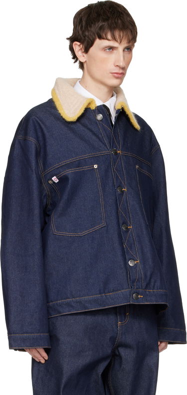 Яке Charles Jeffrey Loverboy Charles Jeffrey LOVERBOY Knitted Collar Denim Jacket Синьо | 052010401, 1