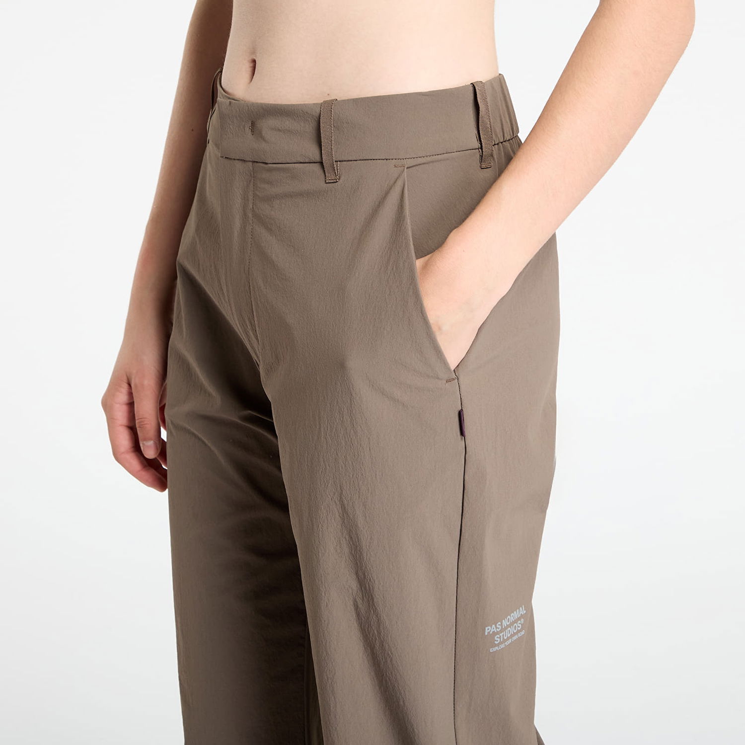 Панталони Pas Normal Studios Off-Race Tech Wide-Leg Pants Кафяво | WM2044AO-505, 1