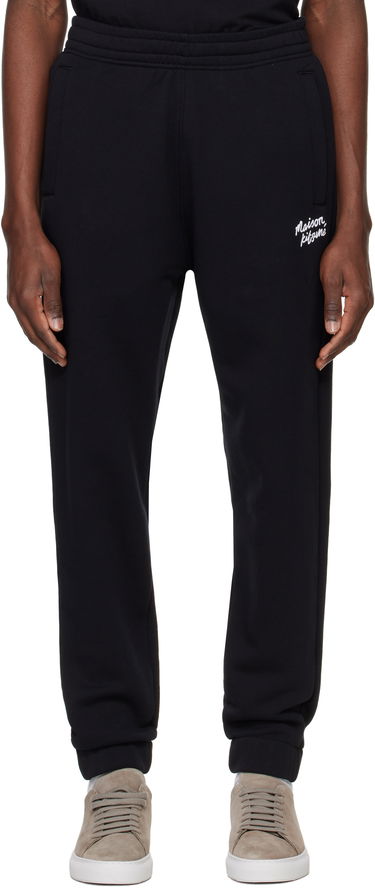 Спортни панталони MAISON KITSUNÉ Maison Kitsuné Handwriting Comfort Sweatpants Черно | NM01124KM0321, 0