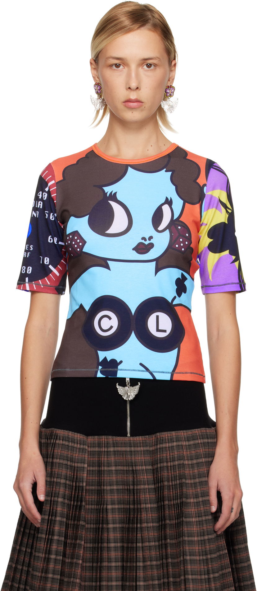 Тениска Chopova Lowena Chopova Lowena Lady Luck Jersey T-shirt Многоцветен | 2413