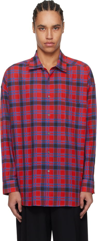 Риза The Row The Row Lancaster Plaid Shirt Червено | 882-W3796, 0