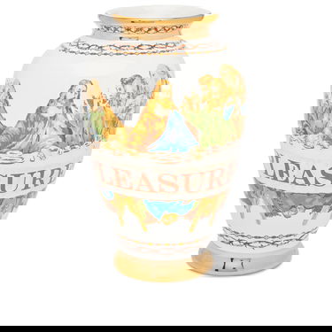 Домашен декор Pleasures Supper Ceramic Vase Бежово | P23F067-WHT, 0