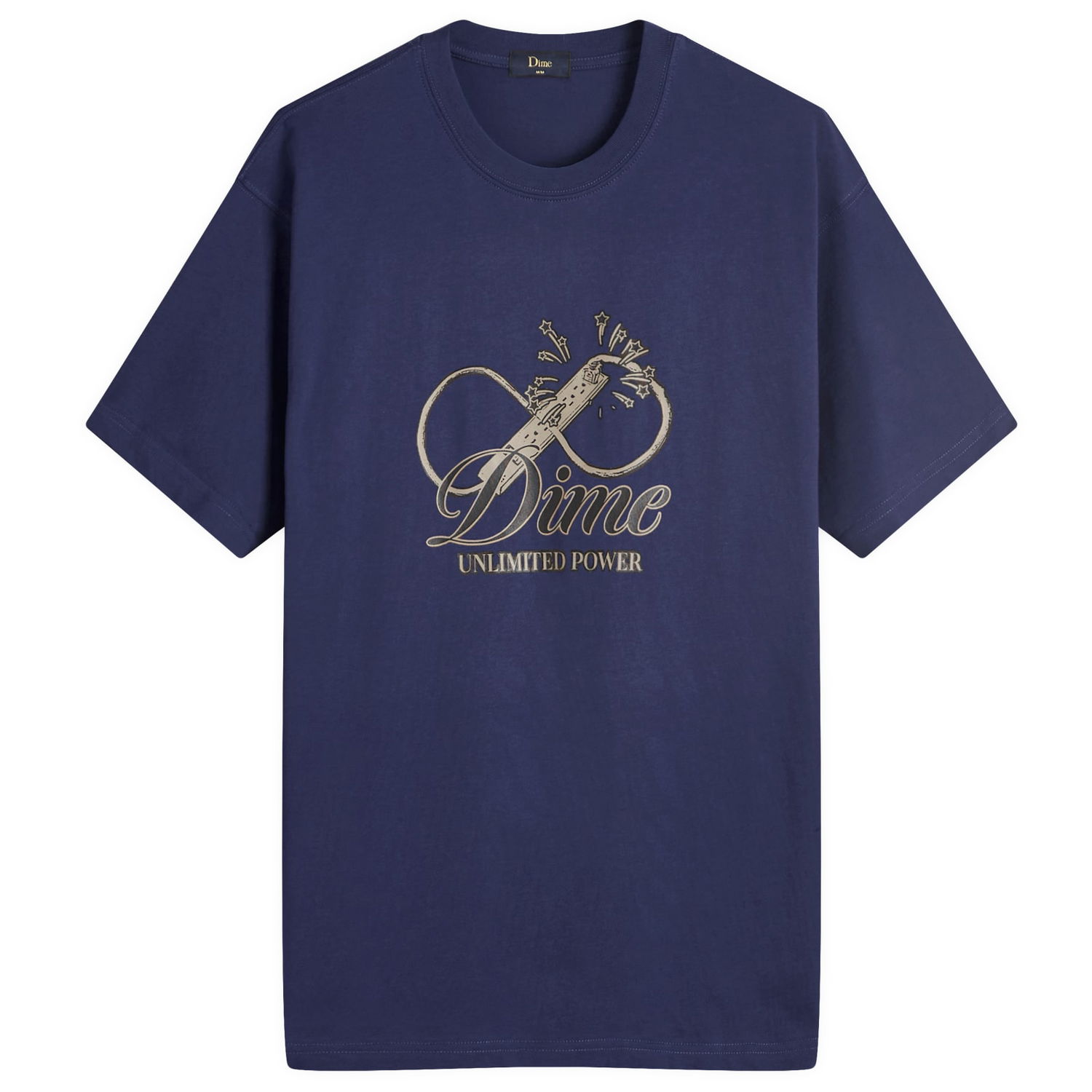 Тениска Dime Cursive Power T-Shirt Тъмно синьо | DIMEFA2436NVY, 0