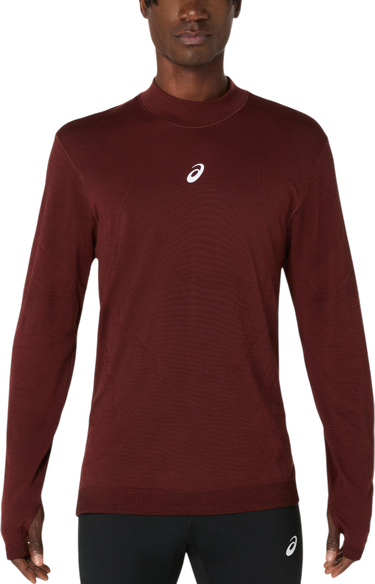 Тениска Asics ROAD WINTER SEAMLESS Long Sleeve Top Бургунди | 2011d360-200, 0
