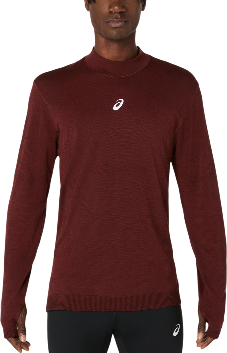 Тениска Asics ROAD WINTER SEAMLESS Long Sleeve Top Бургунди | 2011d360-200