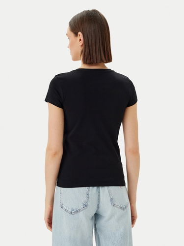 Тениска GUESS Guess Rhinestone Triangle Short Sleeve T-Shirt Черно | E5GI08J1314-JBLK, 1