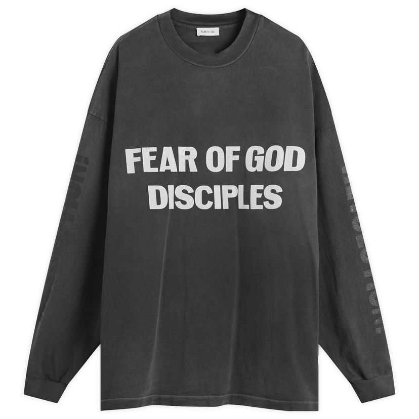 Тениска Fear of God Relaxed Long Sleeve Disciple T-Shirt Сиво | FG25FW10-10404HWJUS-001
